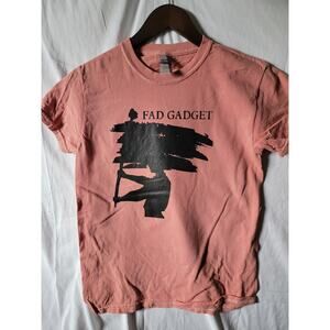 Fad Gadget  band   t shirt size  small salmon pink
